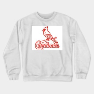 Classic Cardinals Bird (White) Crewneck Sweatshirt